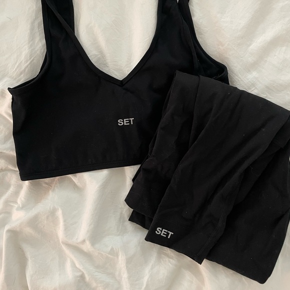 Set Active Full Leggings & Bra Set - Picture 1 of 3